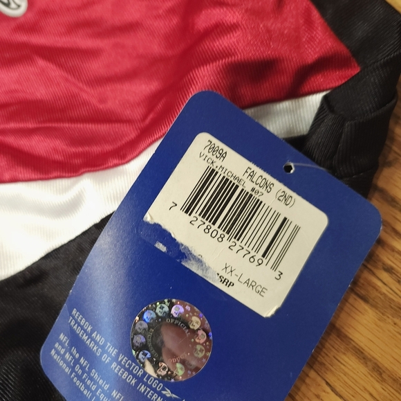 Reebok Michael Vick Atlanta Falcons Jersey Mens Size 2XL White NEW Vintage Y2K - Picture 5 of 9